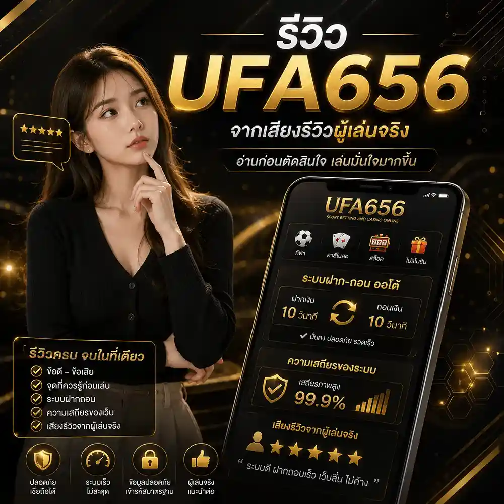 รีวิว UFA656 ล่าสุด เว็บตรงจ่ายจริง