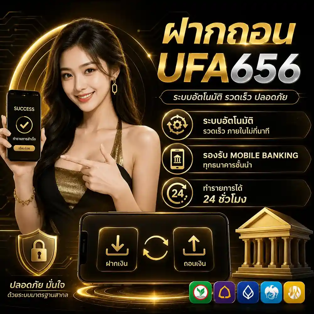 ฝากถอน UFA656 รองรับ Mobile Banking